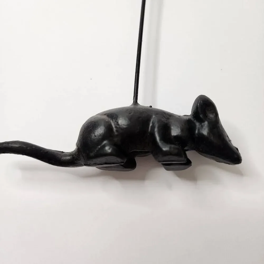 Cast Iron Rat/ Mouse Clip Photo Holder New Without Tags